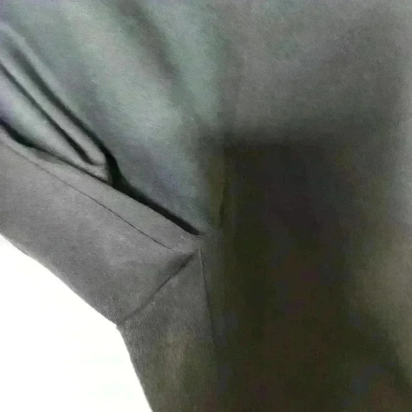 Lands end women's black side zip black tapered pants size 8P - Picture 5 of 8